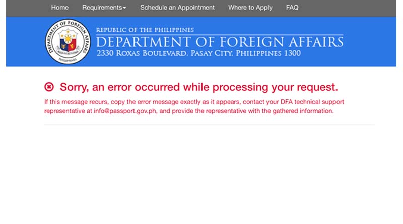 Dfa Open Slots For Passport Appointment